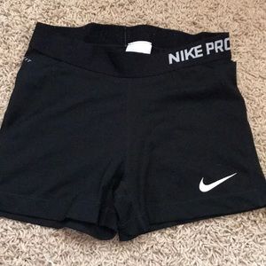 Nike pro 3” spandex shorts